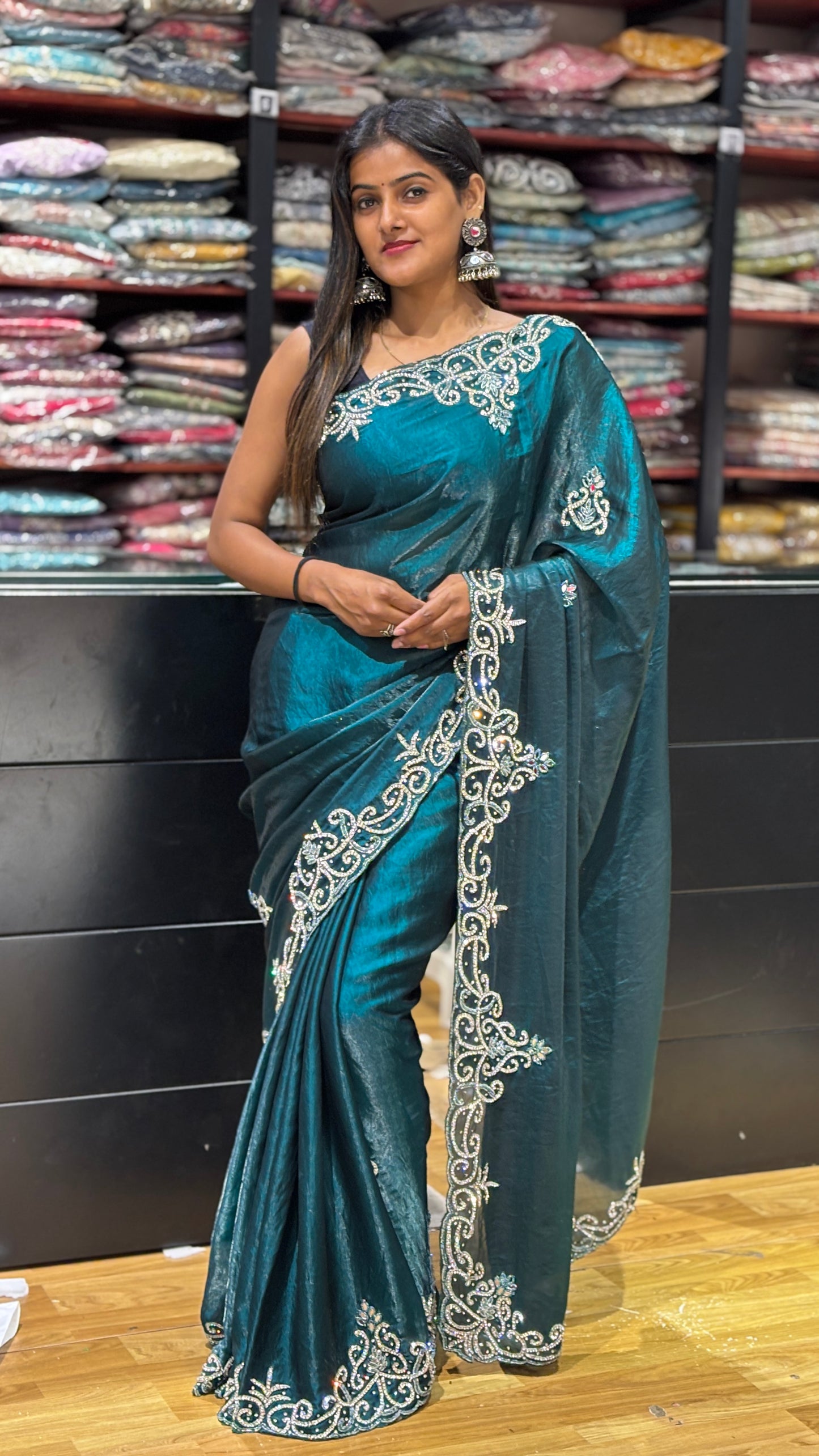 premium fancy saree - v9 code : 042