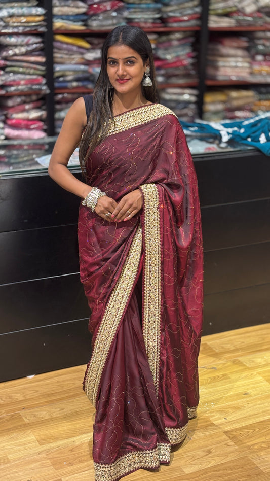 premium fancy saree - v4 code : 038