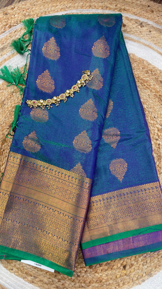 Royal blue saree
