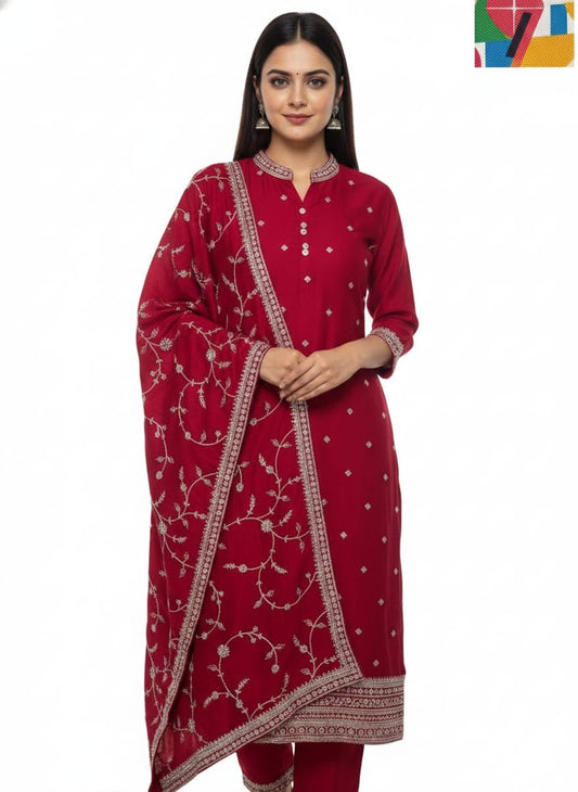 fabric- chiffon georgette and fancy dress piece