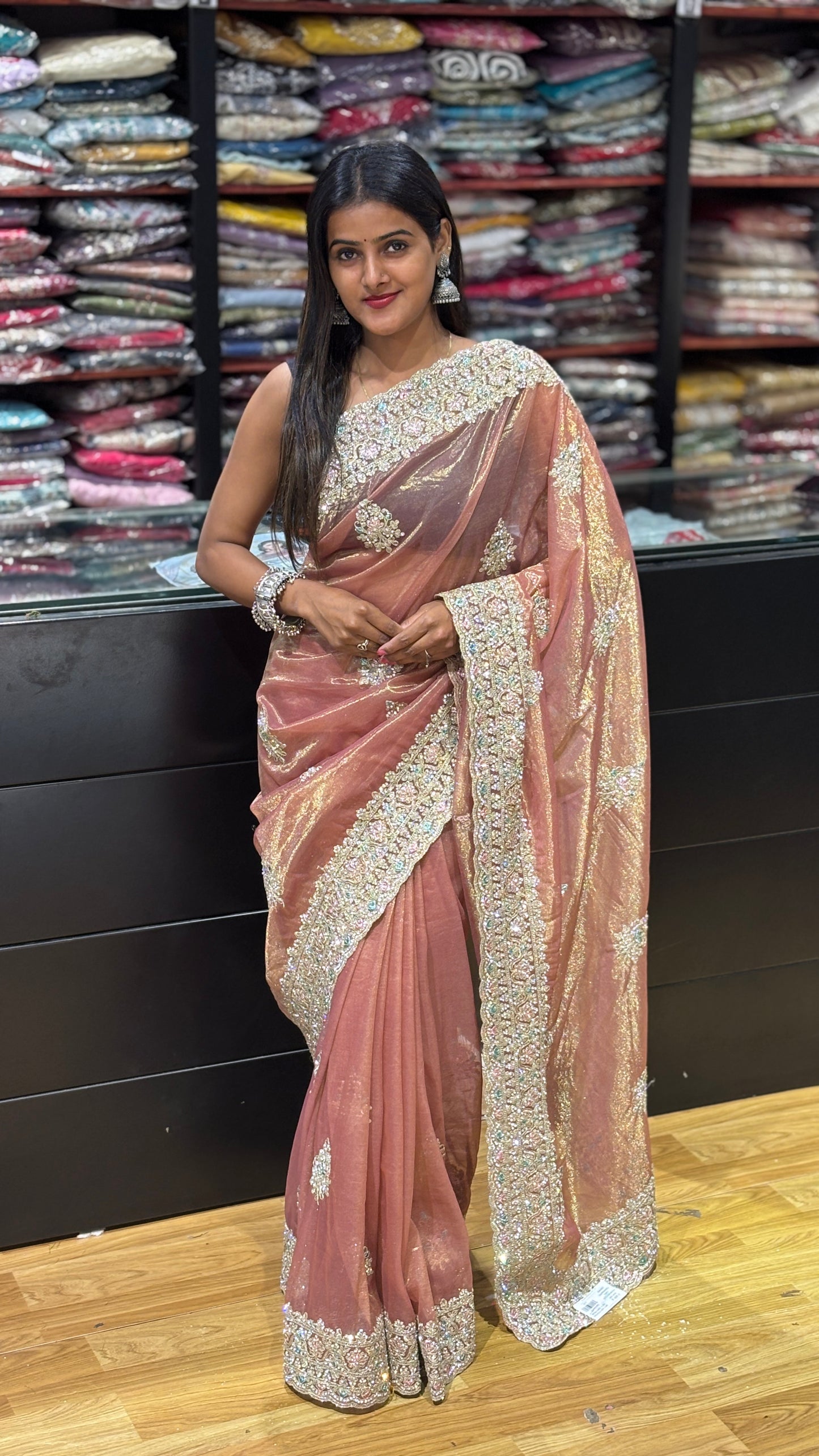 premium fancy saree - v3 code : 037